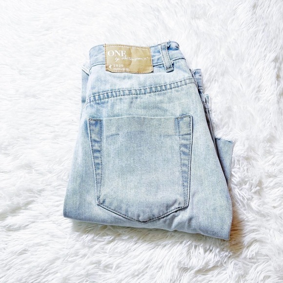 One by One Teaspoon Light Wash Denim Button Down Skirt SZ0 EU32 - Picture 7 of 7